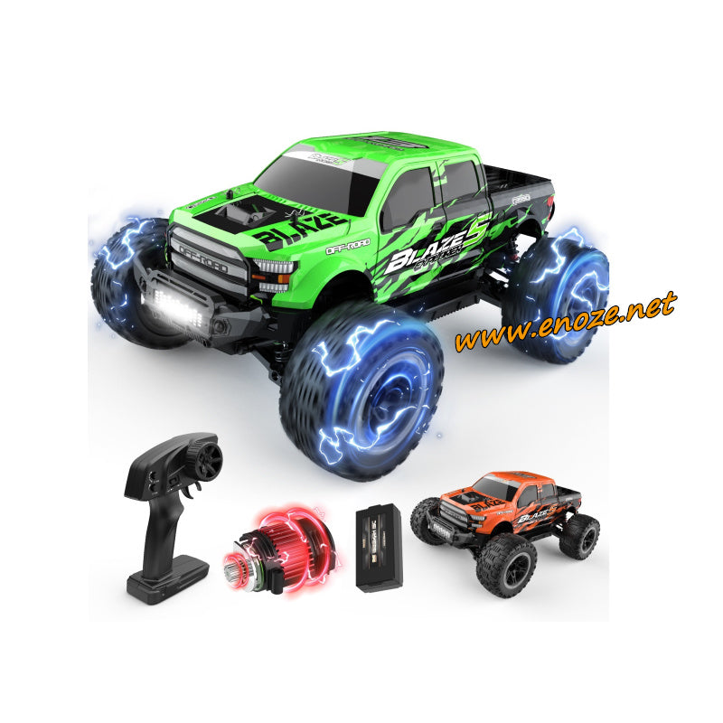 Enoze 9207E 1/10 2.4G 4WD high speed monster car green