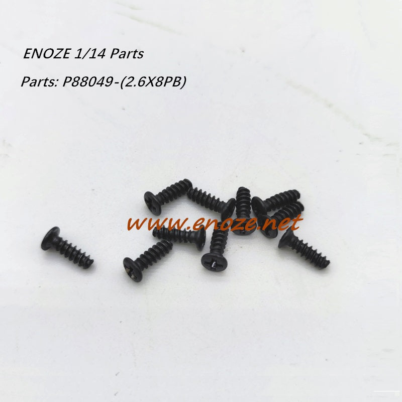 Enoze 001E 002E 003E 004E RC Car Parts P88049 2.6X8PB Screw