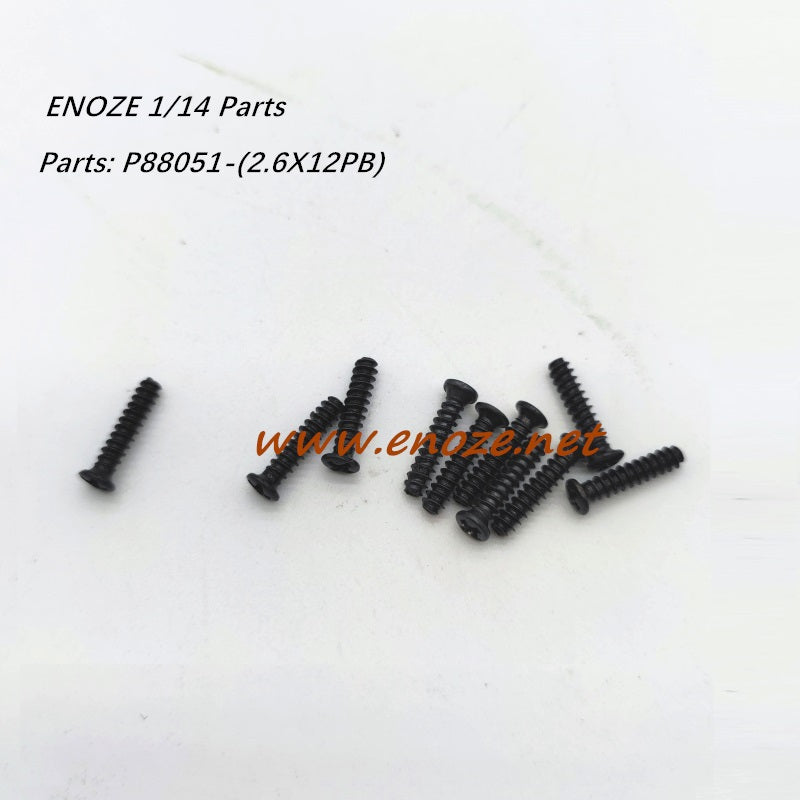 Enoze 001E 002E 003E 004E RC CAR Parts P88051 2.6X12PB Screw