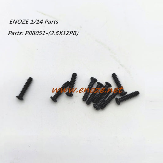 Enoze 001E 002E 003E 004E RC CAR Parts P88051 2.6X12PB Screw