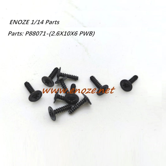Enoze 9000E 9002E 9003E 9004E RC Car Parts P88071 Screw 2.6X10-6PWB