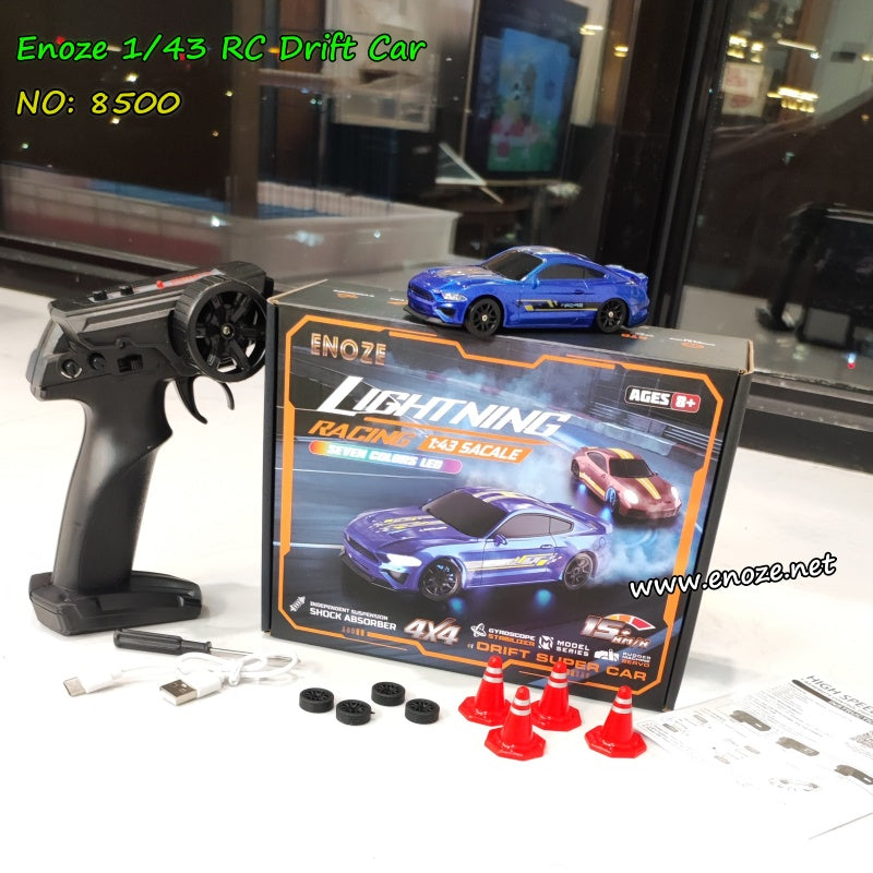 ENOZE 8500 RC drift car, 1:43 4WD mini remote control drift car with gyro